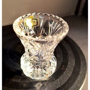 37. Zajecar 24% Crystal Lead Toothpick Holder Bud Vase